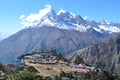Nepal, Himalayas, Buddhist monastery in the village of Tenboche Royalty Free Stock Photo