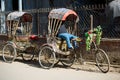 Nepal - 3 January 2017 :: rickshaw service for citytour at Kathmandu