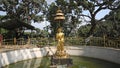 Nepal Kathmandu Golden Buddhist Statue Slow Motion Stabilizer L World Heritage Site