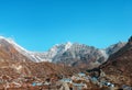 Nepal Kyanjin Gompa Langtang Lirung Royalty Free Stock Photo