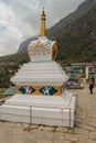 One of many Buddhist stupas in Himalayas mountains in Nepal