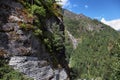 Nepal Lukla valley waterfall Royalty Free Stock Photo