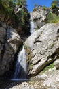 Nepal Lukla valley waterfall Royalty Free Stock Photo