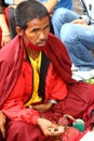Nepal monk Royalty Free Stock Photo