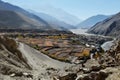 Autumn in nepal mountain town Kagbeni