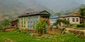 Nepal Namche Bazaar mountain village on EBC trekking route Royalty Free Stock Photo