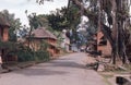 1975. Nepal. Ouiet street in Pokhara.