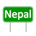 Nepal road sign.