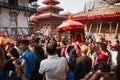 Nepal's living Goddess, the Kumari, Durbar Square, Kathmandu, Ne Royalty Free Stock Photo