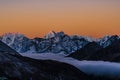 Mountains Sunrise Himalaya Royalty Free Stock Photo