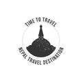 Nepal travel grunge rubber stamp vector