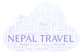 Nepal Travel word cloud.