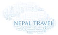 Nepal Travel word cloud.