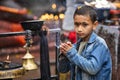 Nepalese child praying