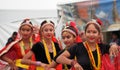 Nepalese Dancers In Traditional Dress Royalty Free Stock Photo