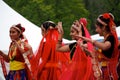 Nepalese Dancers In Traditional Dress Royalty Free Stock Photo