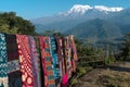 Nepalese handmade scarves for sale, Pokhara, Nepal