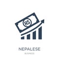 nepalese icon in trendy design style. nepalese icon isolated on white background. nepalese vector icon simple and modern flat