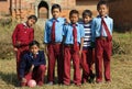 Nepalese kids soccer team