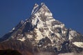 Nepalese landscape with Machhapuchhre 6993m Royalty Free Stock Photo