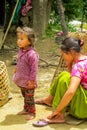 Nepalese little girl in Nepal village