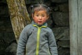 Nepalese little girl in Nepal village