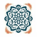 Nepalese Mandala Design: Vector Illustration With Rustic Textures Royalty Free Stock Photo