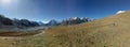 Nepalese Mountain Peaks is Area Natural Scene background Blue Sky