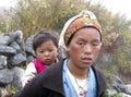 Nepalese mother with a child