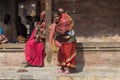 Nepalese mother with child