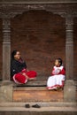 nepalese mother and child