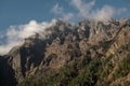 Nepalese mountain ranges along Annapurna circuit