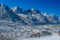 Nepalese mountain village on EBC trekking route