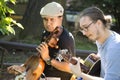 Nepalese Musician Shyam Nepali played sarangi and Charlie Giargiari played guitar at Cambridge, MA , Sunday, on September 19th, 20 Royalty Free Stock Photo