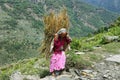 Nepalese old woman in Nepal