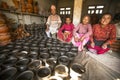 Nepalese people in the his pottery workshop. More 100 cultural groups have created an image Bhaktapur as Capital of Nepal Arts.