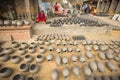 Nepalese people in the his pottery workshop. More 100 cultural groups have created an image Bhaktapur as Capital of Nepal Arts.