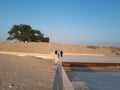 Nepalese people are walking to tree of life