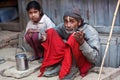 Nepalese poor family