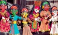 Nepalese puppets at Durbar Squar in Kathmandu, Nepal Royalty Free Stock Photo