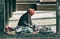 Nepalese woman with her baby, Patan, Nepal