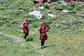 Nepalese young students girls in Nepal Royalty Free Stock Photo