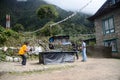 Nepali kids playing ping pong(Table Tennis)