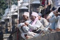 Nepali people in a temple