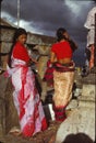 Nepali women at Swyambudnath