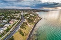 Nepean Highway passing through Oliver`s Hill. Royalty Free Stock Photo