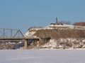 Nepean point hill in Ottawa, with Statue of Samuel de Champlain