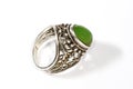 Nephrite ring with shadow Royalty Free Stock Photo