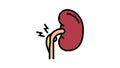 nephritic syndrome color icon animation