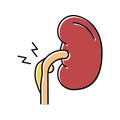 nephritic syndrome color icon vector illustration Royalty Free Stock Photo
